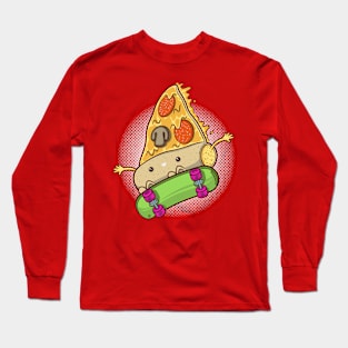 SKATER PIZZA Long Sleeve T-Shirt